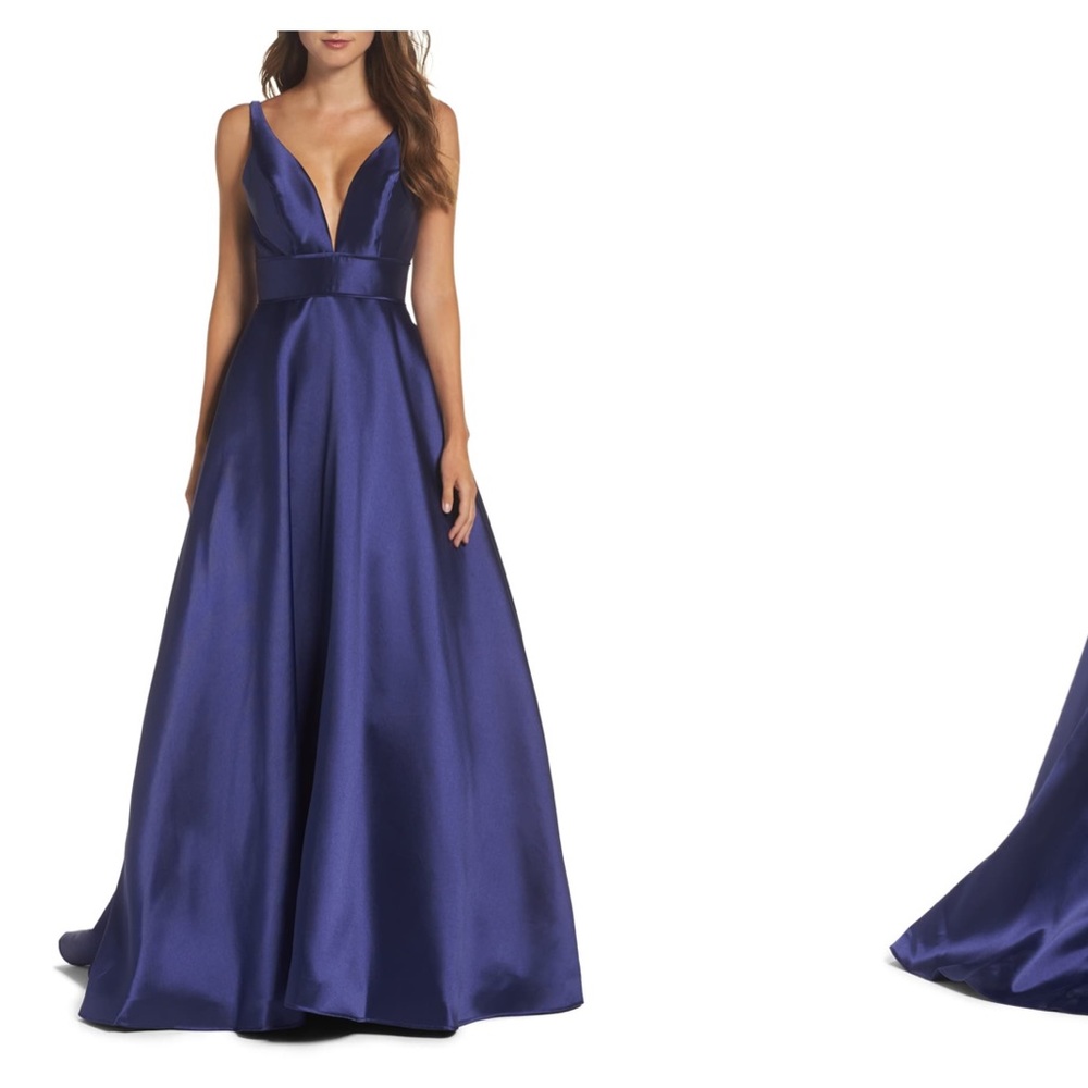 Formal gown, maxi dress, Ballgown, open back gown